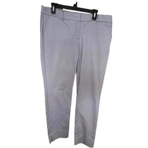 Madison & Mercer Blue Geometric Print Pants Size 12 Flat Front‎ Cotton Spandex